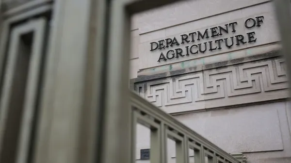 A building exterior with a sign that says "Department of Agriculture."