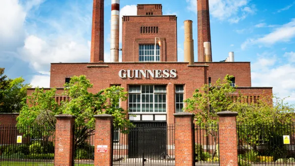A Guinness brewery building.