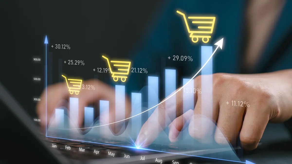 AI generated Online shopping payment concept.