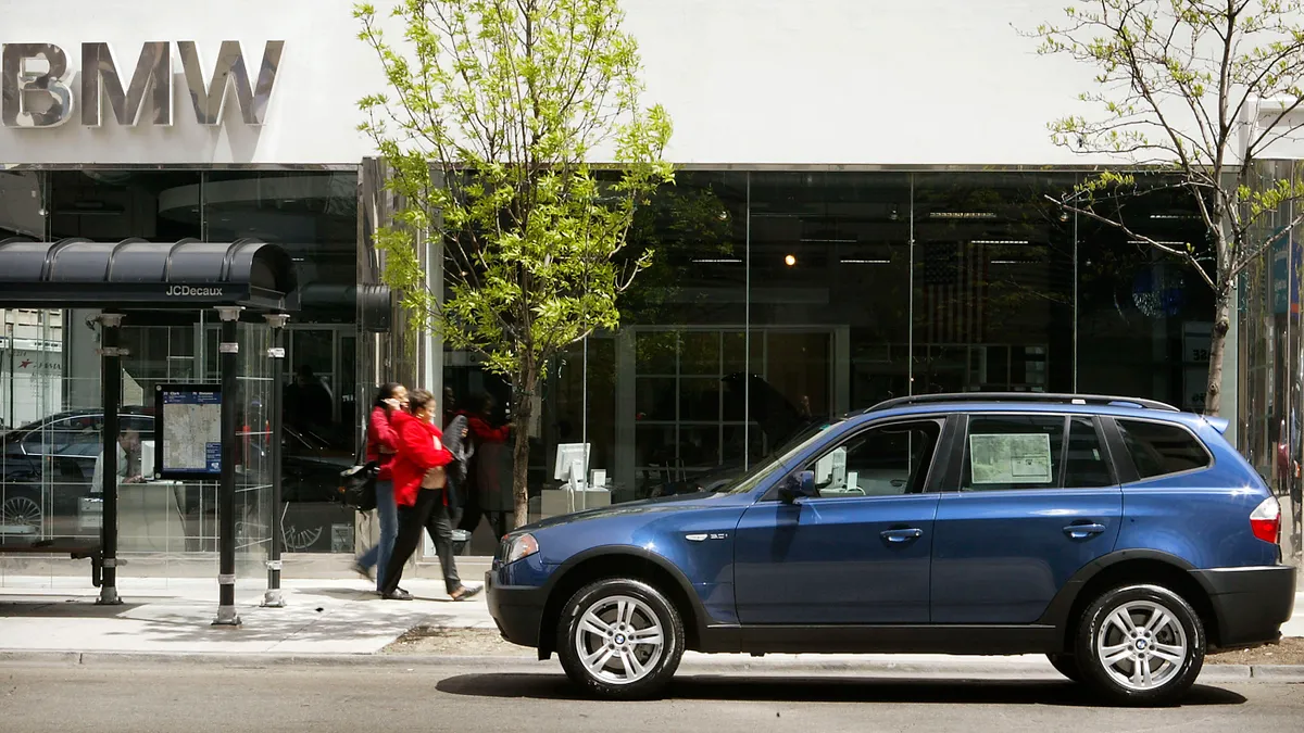 Car, street, bus stop