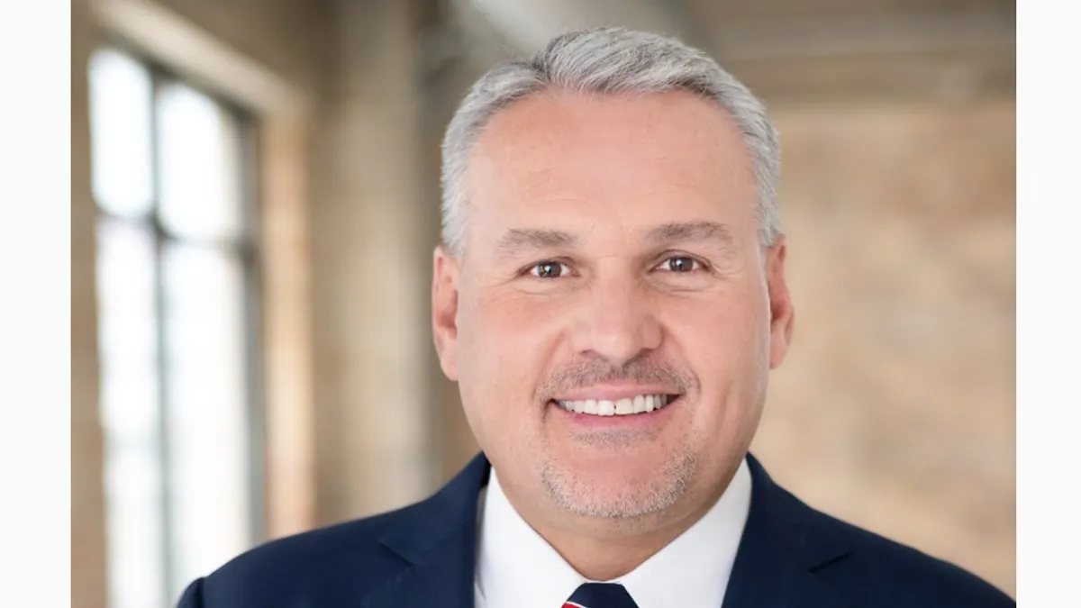 A portrait photo of Arthur Valdez, Starbucks' incoming EVP of global supply and customer solutions.