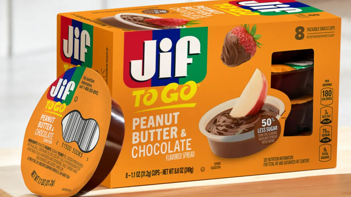 J.M. Smucker's new Jif peanut butter, chocolate-flavored spread.