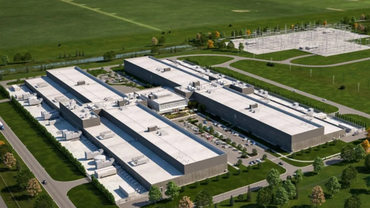 Facebook data center in Illinois