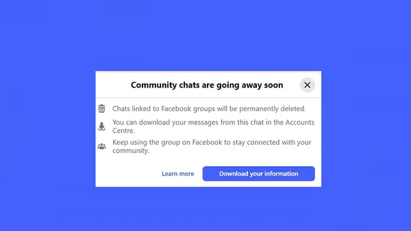 Facebook Community Chats