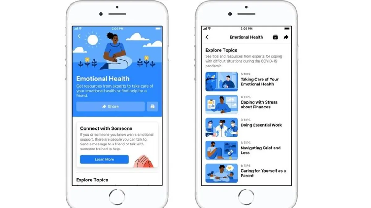 Facebook Emotional Health Resource Center