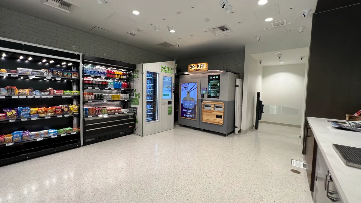 A photo of an AiFi-powered frictionless c-store on the University of San Diego campus.