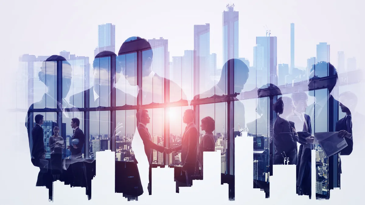 Business network concept. Group of businessperson. Teamwork.