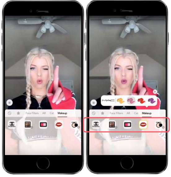 TikTok branded lens example
