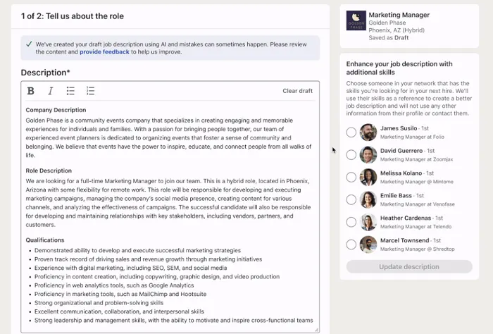 LinkedIn AI