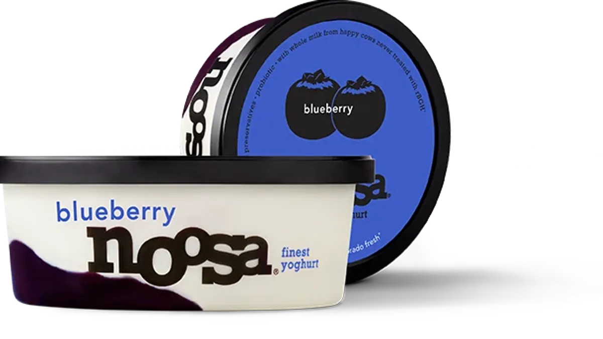 A container of Noosa yogurt.