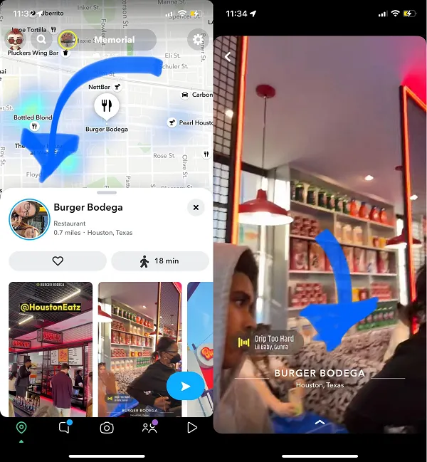 Snapchat example