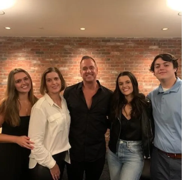 Araco Jr. with his wife Colleen and his three children.