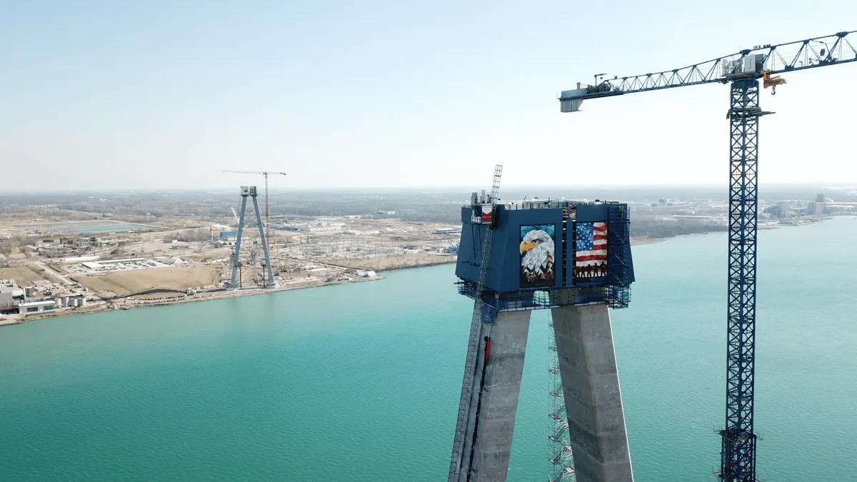 gordie howe international bridge progress fluor