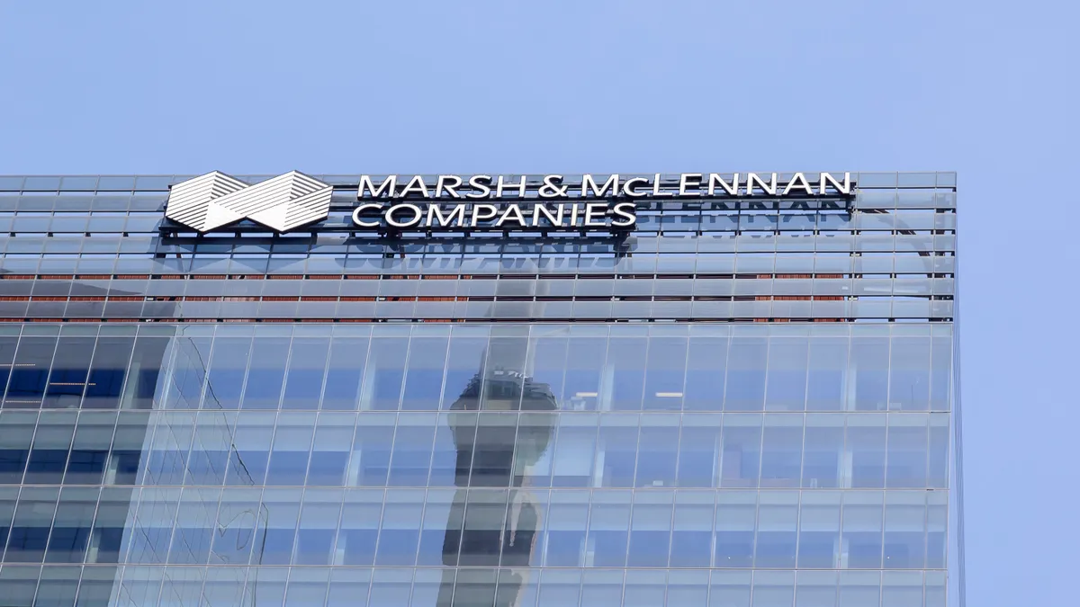 Marsh McLennan office building is pictured in Toronto on May 16, 2020.
