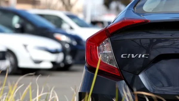 Honda Civic dealer lot California