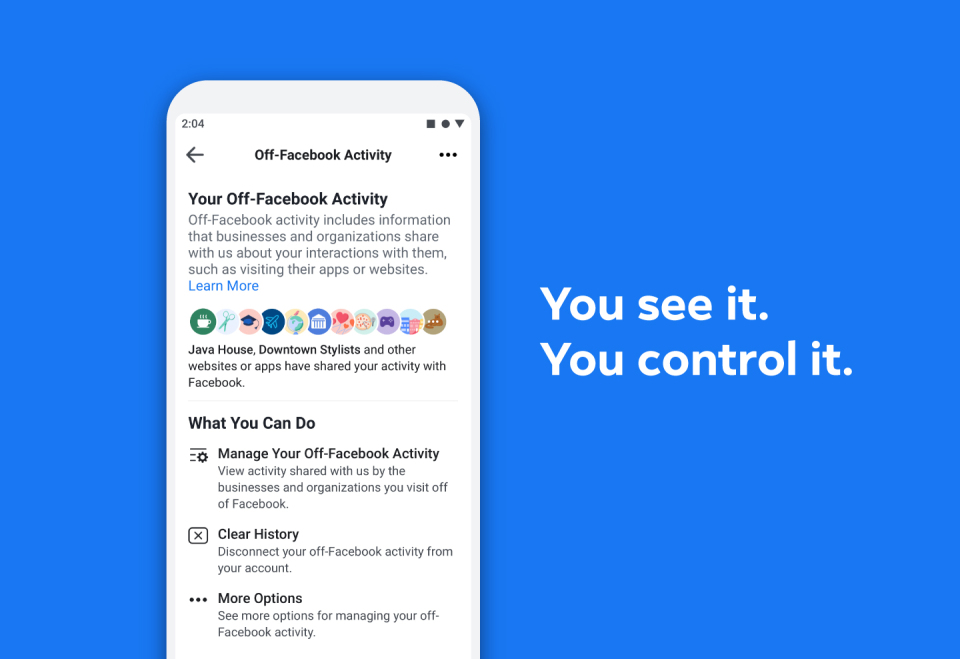 Facebook's 'Clear History' tool