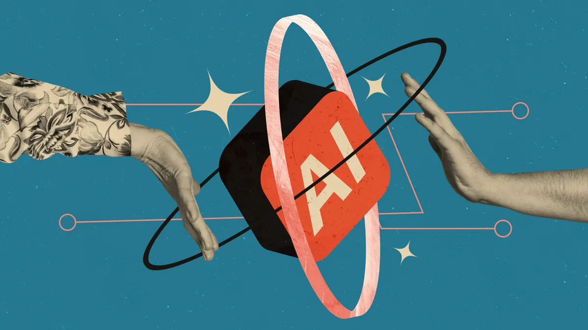 Illustration of floating objects