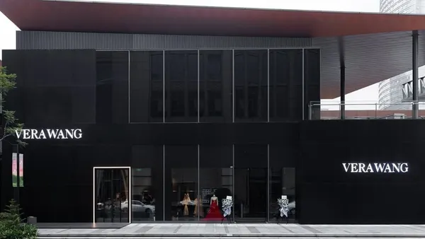 An exterior of a Vera Wang store.