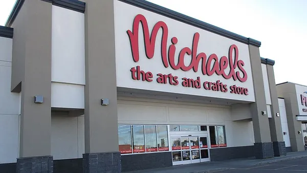 A Michaels arts and crafts storefront