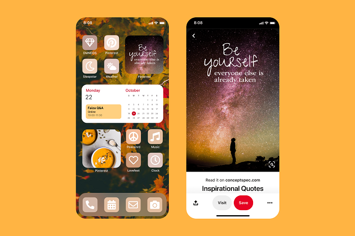 Pinterest widget