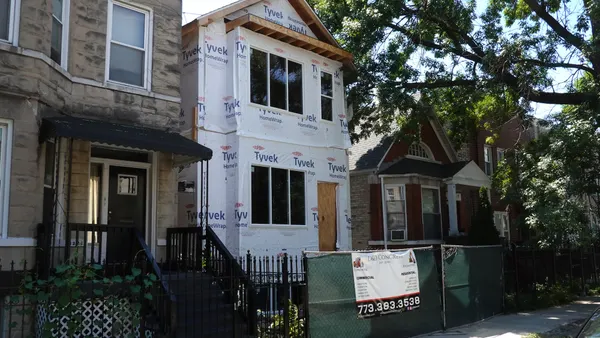 A home under construction