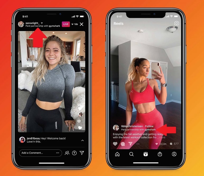 Instagram Branded Content tags