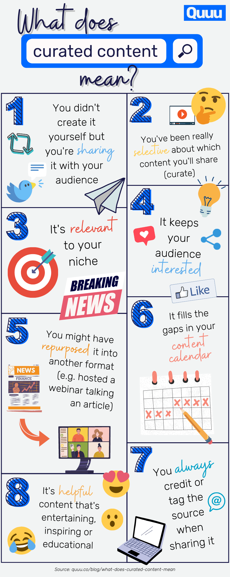 Curated Content infographic