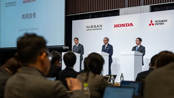 Honda Nissan Mitsubishi execs merger