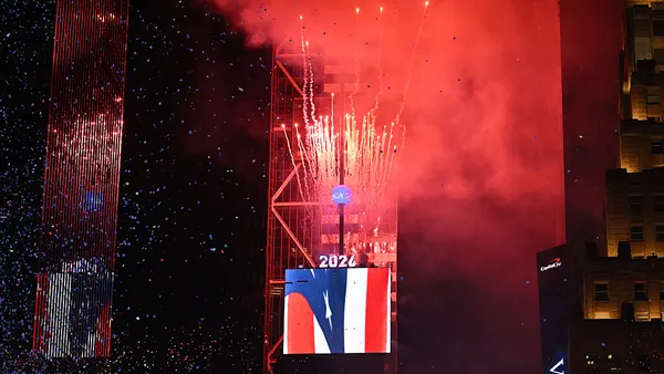 The New Year's Eve ball drop ushers in 2026 at Times Square in New York City