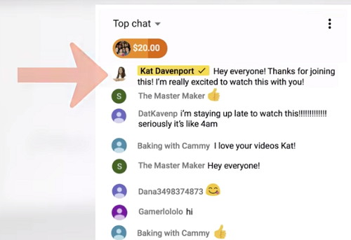 YouTube Premieres example