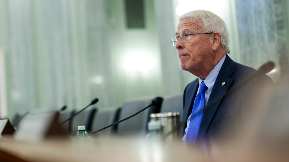 U.S. Sen. Roger Wicker participates in a committee hearing.