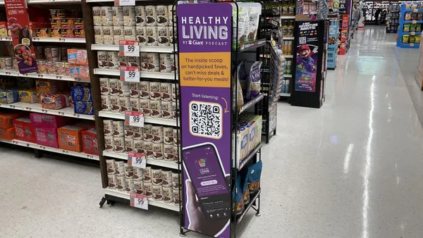 An interior video of a supermarket.