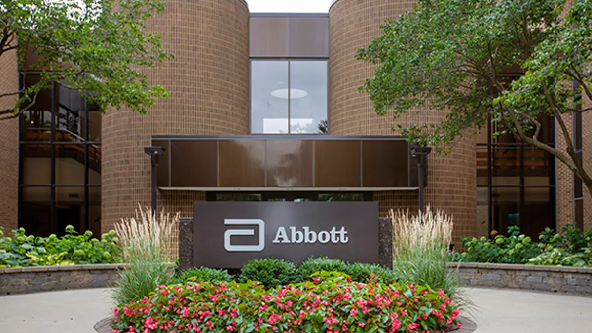 Abbott company sign outside