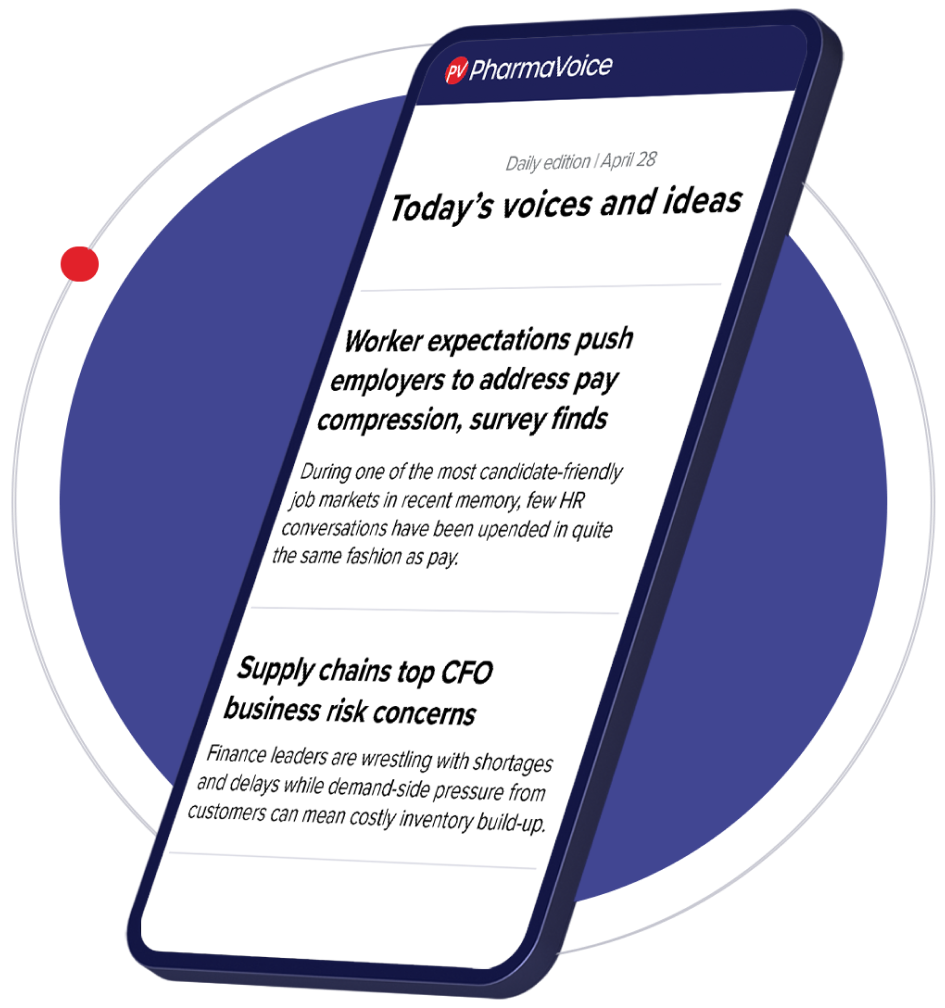 Newsletter example on mobile