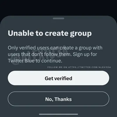 Twitter DM restrictions