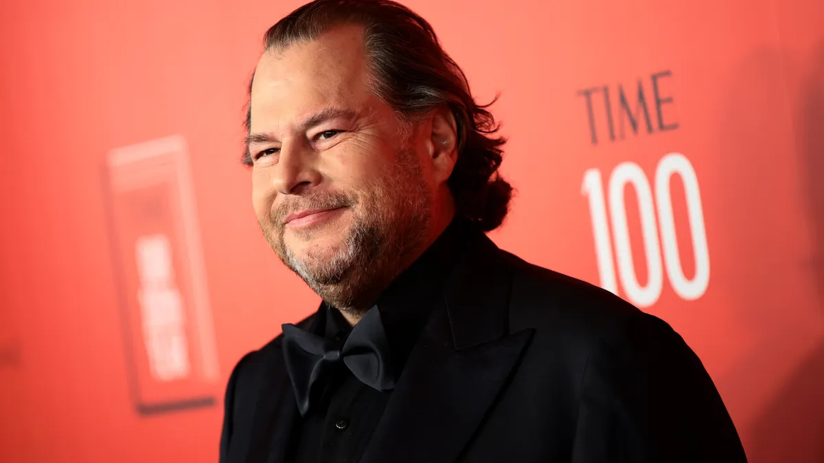 Salesforce Chairman and CEO Marc Benioff attends the 2023 TIME100 Gala at Jazz at Lincoln Center on April 26, 2023 in New York City.