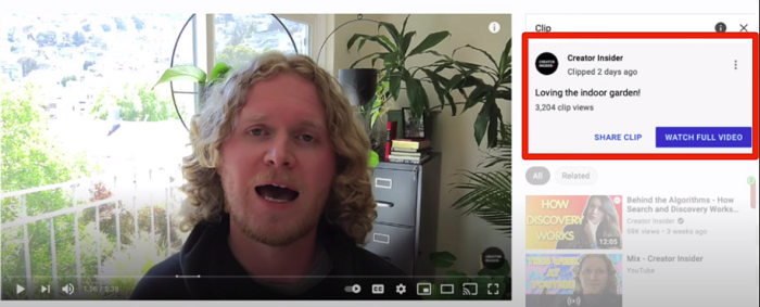 YouTube clips