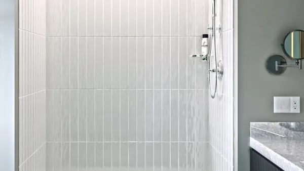 a shower