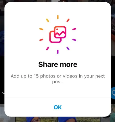 Instagram carousel posts expansion