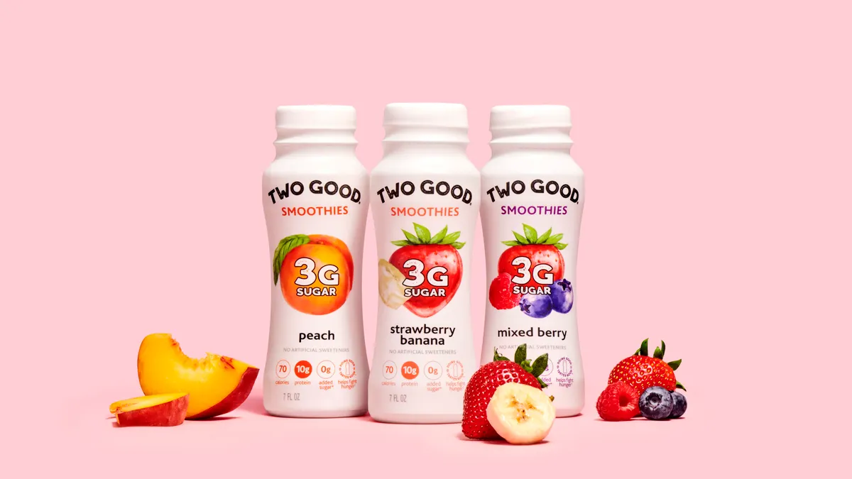Danone, two good, smoothie, yogurt