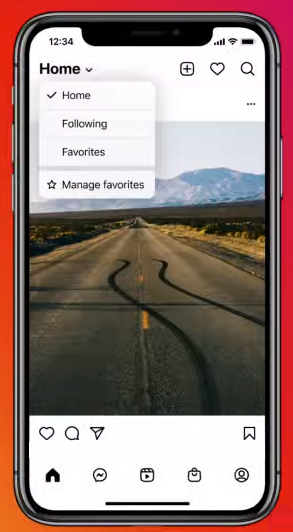Instagram feed toggle