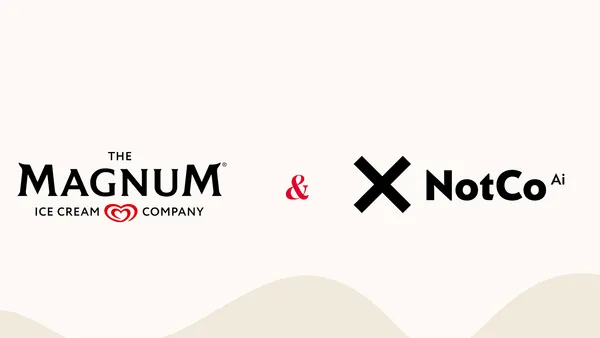 Partnership between NotCo and The Magnum Ice Cream Company