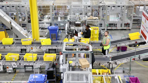 Amazon recently showcased its fulfillment center operations in Detroit at a ribbon cutting event.