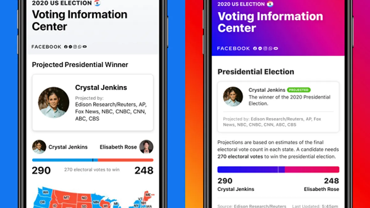 Facebook election update