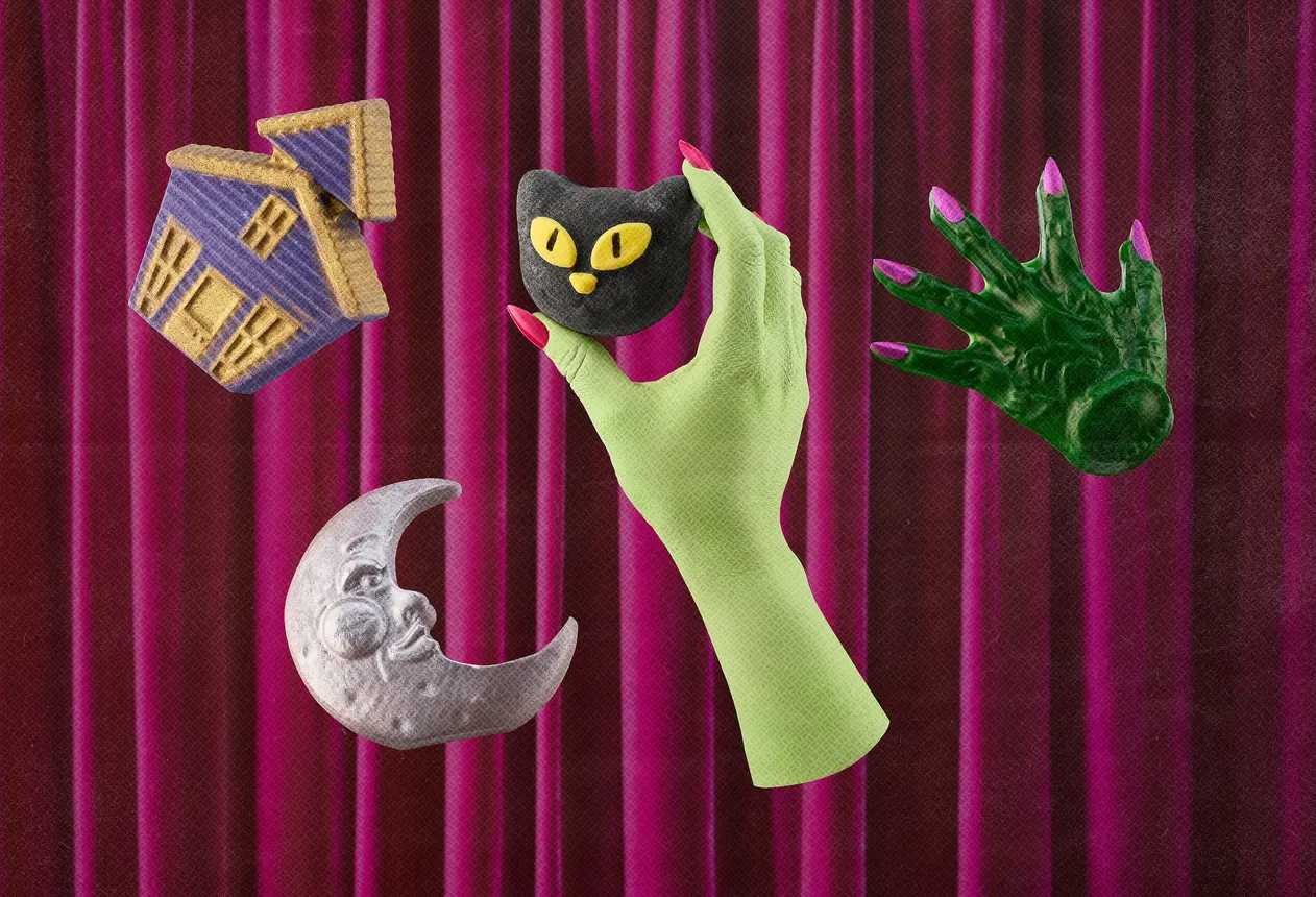 And assortment of Lush's Halloween-themed products