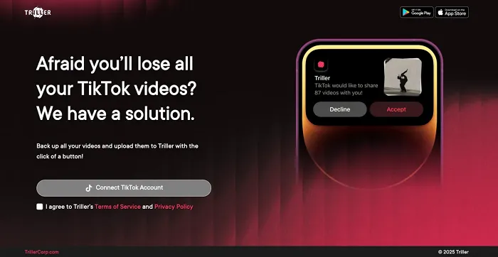 Thriller TikTok app