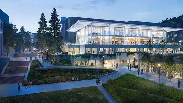 A rendering of the Grimes Engineering Center on the University of California campus in Berkeley.