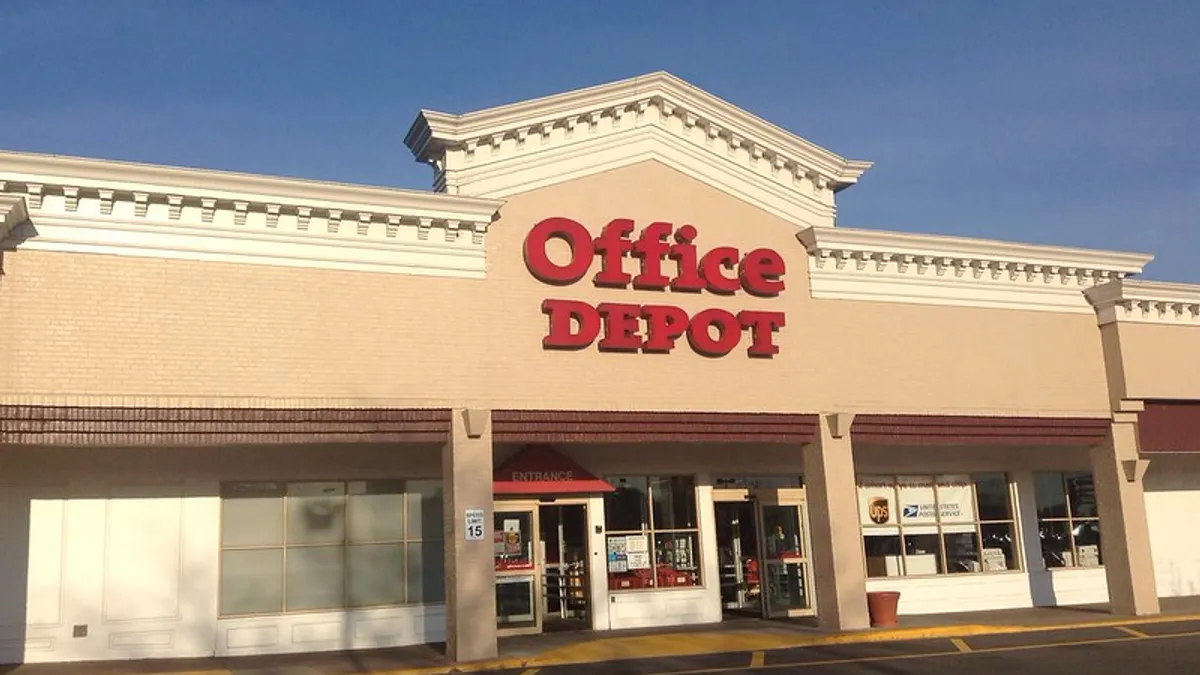 An office supplies store.