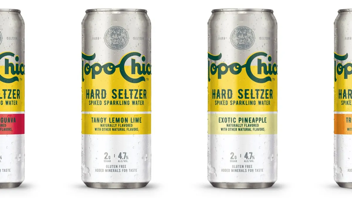 Topo Chico, sparkling water, hard seltzer