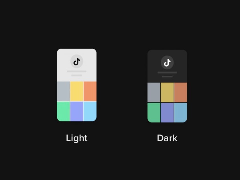 TikTok dark mode